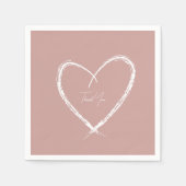 Personalisiertes Brautparty Rost Gold Serviette (Vorderseite)