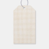 Personalisiertes Brautparty Rustikaler Herbst Dank Geschenkanhänger (Rückseite)