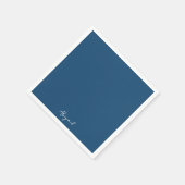 Personalisiertes Brautparty-Tablett in Türkis mit  Serviette (Ecke)