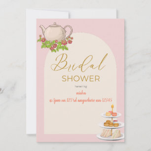 personalisiertes Brautparty Tee Party Einladung