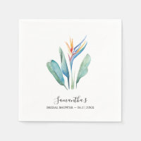 Personalisiertes Brautparty Tropische Blume