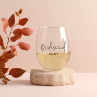 Personalisiertes Brautparty Weinglas Set