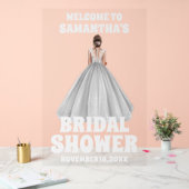 Personalisiertes Brautparty Willkommen Acrylschild (Hochzeit)