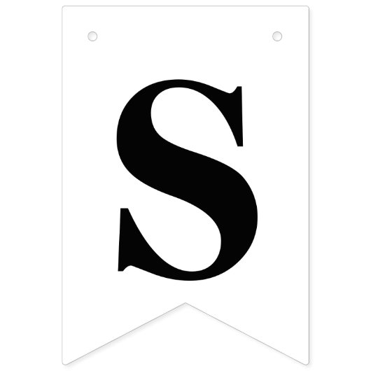 PERSONALISIERTES BREITDATUM UND INITIALEN DER BRÜC WIMPELKETTE (Erste Fahne)