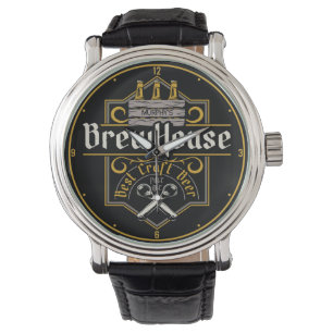 Personalisiertes BrewHouse Best Craft Bier Ale Bar Armbanduhr