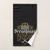 Personalisiertes BrewHouse Best Craft Bier Ale Bar Badhandtuch Set (Handtuch)