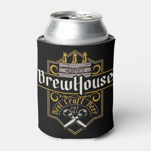 Personalisiertes BrewHouse Best Craft Bier Ale Bar Dosenkühler (Kanne Vorderseite)