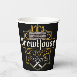 Personalisiertes BrewHouse Best Craft Bier Ale Bar Pappbecher