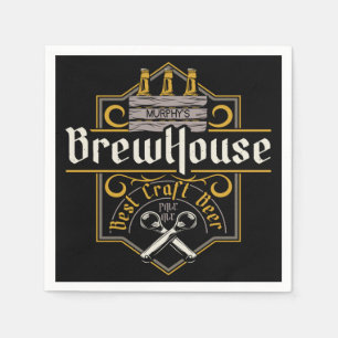 Personalisiertes BrewHouse Best Craft Bier Ale Bar Serviette