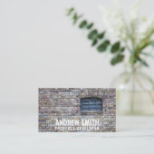 Personalisiertes "Brick Housing" (amerikanisch) Visitenkarte (Stehend Vorderseite)