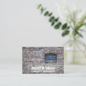 Personalisiertes "Brick Housing" (UK/Euro) Visitenkarte (Stehend Vorderseite)