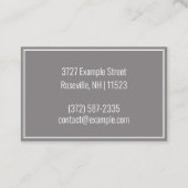 Personalisiertes "Brick Housing" (UK/Euro) Visitenkarte (Rückseite)