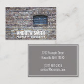 Personalisiertes "Brick Housing" (UK/Euro) Visitenkarte (Vorne/Hinten)