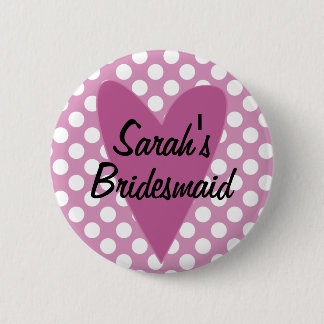 Personalisiertes Bridesmaid-Abzeichen / Schaltfläc Button