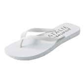 Personalisiertes Bridesmaid-Geschenk Hochzeitsgesc Badesandalen (Schrägansicht)