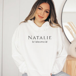 Personalisiertes Bridesmaid-Geschenk Hochzeitsgesc Hoodie