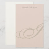 Personalisiertes Briefpapier des Monogramm-I (Vorne/Hinten)