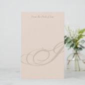 Personalisiertes Briefpapier des Monogramm-I (Stehend Vorderseite)