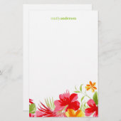 Personalisiertes Briefpapier des tropischen (Vorne/Hinten)
