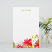 Personalisiertes Briefpapier des tropischen (Stehend Vorderseite)