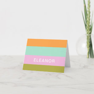 Personalisiertes Briefpapier Helle Pastellfarben S Dankeskarte