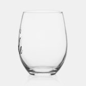 Personalisiertes Brillenglas Weinglas Ohne Stiel (Links)