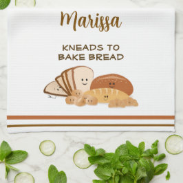 Personalisiertes Brot Lover Geschirrtuch