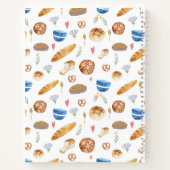 Personalisiertes Brot und Bäckerei Wasserfarben Mu Notizblock (Rückseite)