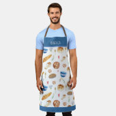 Personalisiertes Brot und Bäckerei Wasserfarben Mu Schürze (Getragen)