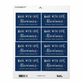 Personalisiertes Brownie- oder Bäckerei-Etikett mi (Vorne)
