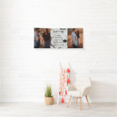 Personalisiertes Brunch & Bubbly Brautparty Willko Banner (Insitu)