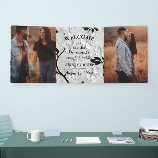 Personalisiertes Brunch & Bubbly Brautparty Willko Banner (Messe)