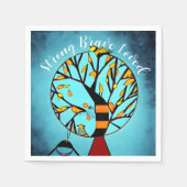 Personalisiertes Brustkrebs-Party Serviette (Vorderseite)