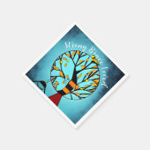 Personalisiertes Brustkrebs-Party Serviette (Ecke)