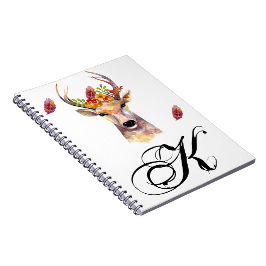 Personalisiertes Buch Buchboho Hirsche Buchkopf Br (Rechte Seite)