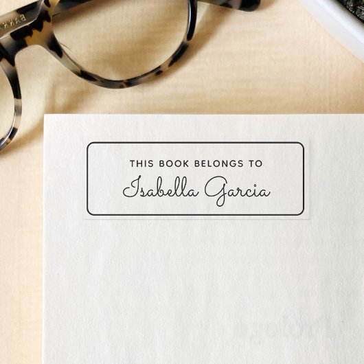 Personalisiertes Buch gehört zu moderner Schrift Permastempel