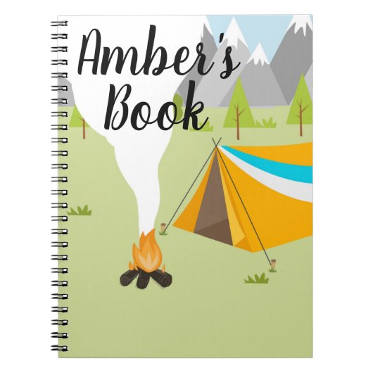 Personalisiertes Buch mit Camping (Vorderseite)