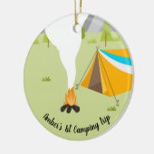 Personalisiertes Buch mit Camping Keramik Ornament (Links)