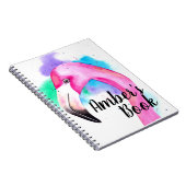 Personalisiertes Buch mit Flamingo Aquarell (Rechte Seite)