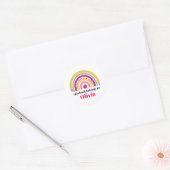 Personalisiertes Buch "School Rainbow" Runder Aufkleber (Umschlag)
