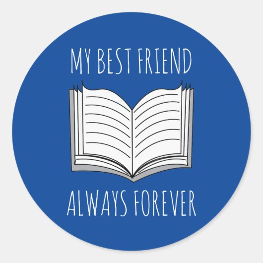 Personalisiertes Buchbuch Runder Aufkleber (Vorderseite)