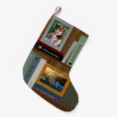 Personalisiertes Bücherregal mit Fotos Kleiner Weihnachtsstrumpf (Vorderansicht (hängend))