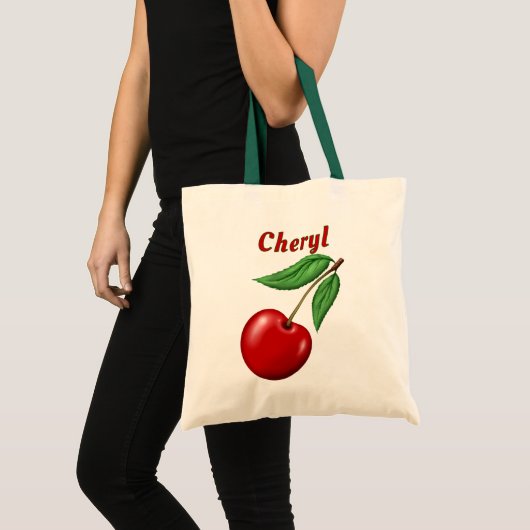 Personalisiertes Budget für Red Cherry Tragetasche (Vorderseite (Produkt))