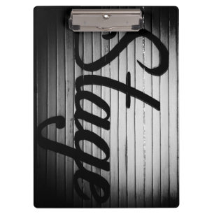 Personalisiertes "Bühnen"-Vintage-Schild Klemmbrett