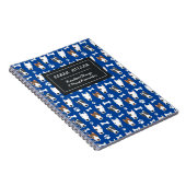 Personalisiertes Bull Terrier Muster Niedlich Dog Notizblock (Rechte Seite)