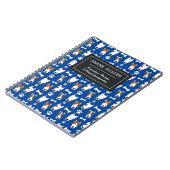 Personalisiertes Bull Terrier Muster Niedlich Dog Notizblock (Linke Seite)