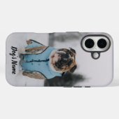 Personalisiertes Bulldog-Foto und Name Case-Mate iPhone Hülle (Rückseite (Horizontal))