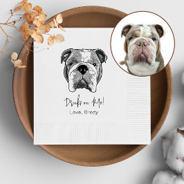 Personalisiertes Bulldogin Serviette