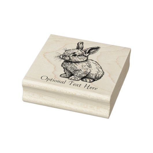 Personalisiertes Bunny Rabbit Gummistempel (Stempel)