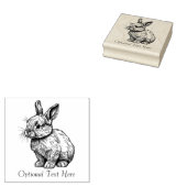 Personalisiertes Bunny Rabbit Gummistempel (Stempel)